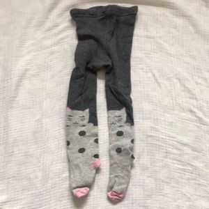 Cat pattern tights, no size- fits roughly 12-24M